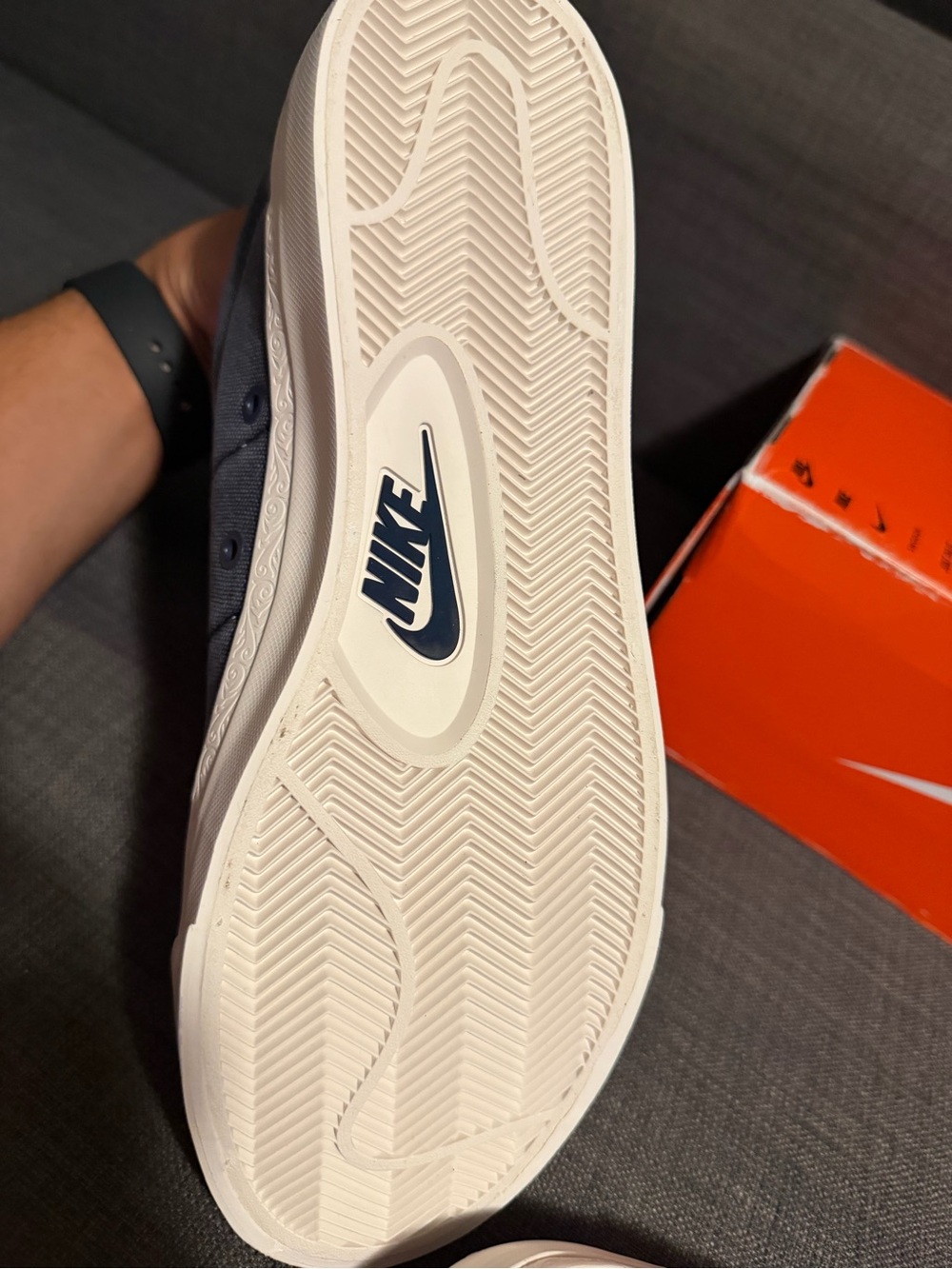 Size 10.5 - Devin Booker x Nike Blazer Low Detroit Tigers Pack - College Navy - Picture 6 of 9